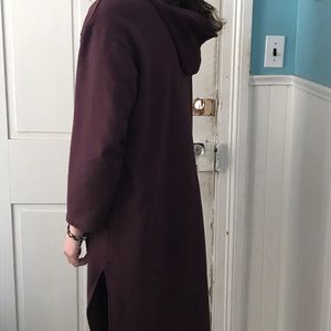 Extra long hoodie